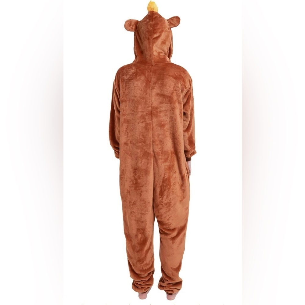 Capybara Fleece Onesie | Medium | Hooded Animal Pajamas | Cosplay Costume | New - Picture 2 of 9